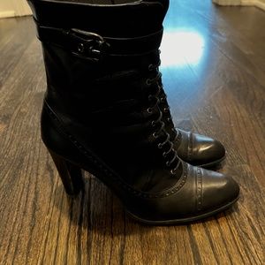 Stuart Weitzman, Black Leather Boots, size 8